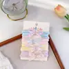 Diadema de Tela a Cuadros Florales con Lazo, Goma para el Cabello, Linda y Femenina, para Coletas, Accesorio para el Cabello