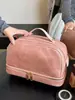 2025 Nova Bolsa de Mão Retro de Grande Capacidade para Viagem Lavável Multi-Camadas Armazenamento Bolsa de Maquiagem Bolsa de Mão Feminina