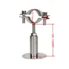 Braçadeira de Tubo Ajustável de Aço Inoxidável 304 com Suporte Telescópico de Tubo para Chassi Código do Tubo Braçadeira de Tubo Braçadeira de Tubo Suporte de Tubo Braçadeira