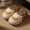 Pantuflas de Algodón para Niños Paw Patrol Invierno Más Terciopelo Zapatos de Piel de Bebé Zapatos de Casa de Interior para Niña Venta al por Mayor