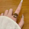 Anillo Abierto Retro de Terciopelo con Oso Lindo para Otoño e Invierno para Mujer, Anillo para Dedo Índice con Diseño de Nicho, Accesorio de Anillo Versátil de Lujo Ligero