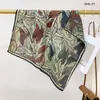 Pañuelo de Cuello Verde Menta Estilo Mambo Retro, Pañuelo Cuadrado con Ambiente de Principios de Primavera, Modelo Nuevo 2026, Accesorio de Bufanda de Alta Gama