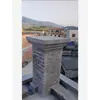 Molde de Cabeza Cuadrada para Columna Romana Cuadrada Modelo de Cabeza de Pilar Cuadrado Molde de Cabeza de Columna Forma Decorativa para Productos de Cemento Base de Columna Molde de Capitel