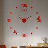 Reloj de Pared Digital Estéreo 3D Creativo con Esfera Hogar Sala de Estar Dormitorio Decorativo Adhesivo de Pared Reloj Reloj de Espejo Estilo Escandinavo
