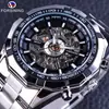 Servicio de Dropshipping para Reloj Mecánico Manual Luminoso Esqueleto Clásico Casual de Moda para Hombre Acero