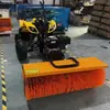 Máquina barredora de nieve para carreteras, soplador de nieve multifuncional operado manualmente, soplador de nieve para áreas grandes, máquina barredora de nieve