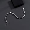Pulsera Mobius Collar de Diamantes para Hombre Pulsera de Acero Titanio Trendy Nicho Color Libre Nueva Pulsera Fría Simple