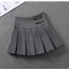 Falda plisada de traje para verano 2026, nueva falda de cintura alta en línea A, elegante y estilizada, falda corta versátil para personas petite