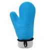Luvas de Silicone de Camada Dupla Espessas de Algodão de Grau Alimentício para Micro-ondas e Forno, Isolamento Térmico, Antiderrapantes, Luvas de Cozinha de Dois Dedos