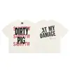 Camiseta Informal Holgada de Manga Corta Pesada para Hombre con Dibujos Animados Americanos de San Miguel, Moderna de Verano