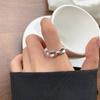 Anillo sencillo de plata 925, anillo que no se decolora, diseño de nicho, sensación de estilo ins, joyería simple, anillo de plata esterlina de alta gama, venta al por mayor para mujeres