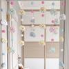 Cortina de Puerta para Niña Nubes Habitación Infantil Habitación Multiusos Dormitorio Aula de Estudiantes Dormitorio Partición Cortina Colgante Decorativa Linda
