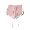 Xz24406-24 verano nuevo estilo americano chica sexy diseño de color en contraste estilo retro cintura baja abertura pantalones cortos deportivos