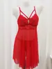 Camisón de encaje sexy estilo europeo y americano transfronterizo, malla transparente, diseño puro y seductor, lencería sin retirada, nuevo estilo para mujer 8013