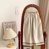 Pantalones de Pierna Ancha Estilo Mori Vintage para Niña Primavera y Otoño, Pantalones de Algodón Estilizados para Niños, Pantalones Franceses Bordados, Combinan con Todo