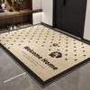 Alfombra tapete de entrada fácil de cuidar alfombra de sala de estar sentido de alta gama puerta tapete antideslizante para pies pasillo tapete resistente a las manchas