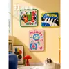 Placa arranhadora de sisal para gatos estilo musical da moda, protetor de parede resistente ao desgaste, teclado de disco de guitarra, acessório arranhador de parede para sala de estar
