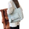 2025 Nuevo Casual Simple Moderno Gran Capacidad Texturizado Estético Elegante Color Sólido Estampado Bajo el Brazo Hombro Bolso Tote