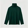 Camiseta térmica de forro polar de doble cara para hombre, otoño e invierno, cálida, de cuello medio, holgada, manga larga, camiseta base de forro polar versátil para otoño