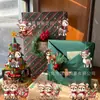 Conjunto de 7 Peças de Enfeites de Veado de Madeira Retrô Adequado para Árvore de Natal Jardim Todas as Estações Feriado Decoração de Natal Pingentes