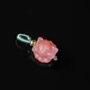 Ágata Natural Calcedonia Tallada Vaina de Semilla de Loto Estilo Cuerda Pixiu Cubo de Azúcar Cuenta Única Cuentas Sueltas Accesorios para Pulsera DIY