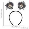 Diadema de Año Nuevo Accesorios para Fotos Decoraciones para Fiesta Temática de Navidad y Año Nuevo Diadema de Feliz Año Nuevo