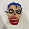 Máscara de Horror de Halloween Nueva Transfronteriza, Cubrecabeza Cara de Fantasma, Atrezzo para Performance de Asesinato en Serie y Sala de Escape, Máscara de Zombi