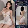 Ropa Interior Sexy Sexy Estilo Francés Encaje Tirante Aro de Acero Push-up Camisón Puro Querer Usar Espalda Descubierta Almohadilla de Pecho Tirante Falda Traje