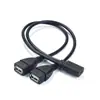 Cable de carga USB Android Tipo-c hembra a 2 USB macho uno 2 3A cable de carga para teléfono móvil tableta