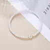 Pulsera de Perlas de Imitación Versátil de Moda Elástica con 26 Letras Pulsera de Perlas para Mujer con Cuentas Venta al por Mayor