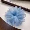 Malla de Red Estilo Hortensia Fruncida Anillo de Intestino Grueso Lazo para el Cabello Diadema de Temperamento de Chica a la Moda Accesorios para el Cabello de Boutique