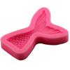 Molde de silicona líquida con forma de cola de pez de sirena, mini molde para hornear azúcar y chocolate.
