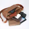 Bolso cruzado de piel sintética para hombre, estilo coreano, nuevo bolso de hombro, informal, de negocios, de gran capacidad, tipo bandolera.