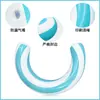 Flotador Rayado Portátil en Forma de Arco de Gran Flotabilidad para Juegos Acuáticos de Verano, Flotador Inflable de PVC Espesorado Ecológico para Adultos