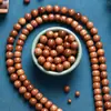 7A Cuentas Sueltas Naturales para Hombres y Mujeres, Cuentas de Oración Budista, Accesorios Hechos a Mano para Pulseras de Intestino Delgado DIY, Cuentas Antiguas