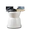 Silla de Inodoro Engrosada para Mujeres Embarazadas, Asiento de Inodoro Portátil para Personas Mayores, Asiento de Modificación de Inodoro de Sentadilla para el Hogar