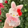 Nuevo Llavero de Peluche Original Hello Kitty DIY Grande "Camarón" Muñeca Linda Colgante para Bolsa