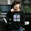 Camiseta base de algodón puro para niños, fina, para primavera y otoño, modelo nuevo 2026, camiseta de manga larga para niños súper elegante