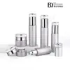 Botella de Loción de Maquillaje Portátil para Viaje 20g Set de Botellas de Crema Botella Cosmética de Vidrio Botella con Atomizador para Tónico