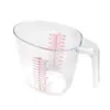 Juego de tazas medidoras de plástico de grado alimenticio para utensilios de cocina para uso doméstico con escala, taza medidora de plástico PP para hornear