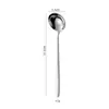Cuchara Pequeña para Sopa Estilo Coreano Acero Inoxidable 304 Cuchara Redonda para Uso Doméstico, Cuchara Pequeña para Sopa Personal de Hot Pot, Cuchara de Color Dorado, Cuchara de Comedor