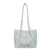 Bolso de Hombro para Mujer Estilo Western de Color Contrastante 2025 Nuevo Estilo Coreano Diseño de Nicho Bolso Tote Grande de Capacidad Simple Casual Portátil