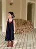 Verano 2026 Nuevo Estilo Ropa Infantil Coreana Moda Vestido Chaleco de Mezclilla Lavada para Niñas Vestido de Tirantes sin Mangas