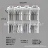 Armario metálico modular 1.1-2.5 m de ancho perchero abierto apartamento pequeño perchas dormitorio columna AA almacenamiento