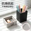 Portalápices cuadrado de silicona exclusivo transfronterizo para escritorio de oficina y sala de estudio, contenedor de bolígrafos creativo, adorno de escritorio para estudiante, caja de almacenamiento de papelería