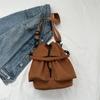 Bolsa de mão grande e simples de inverno 2025, bolsa estilo balde, bolsa feminina, estilo coreano, bolsa transversal de ombro distinta