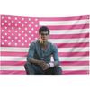 Bandera Obrien 5x3 pies Suministro Transfronterizo Decoración de Dormitorio Tela de Fondo Rosa Tapiz de Bandera Americana