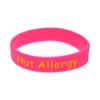 Alerta Médica Alergia a Nueces Pulsera de Silicona Alerta Médica Talla Anillo de Mano para Niños y Niñas