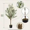 Nueva Planta de Olivo en Maceta de Amazon, Planta Verde Decorativa Grande de Pie para el Hogar, Olivo Artificial, Desmontado