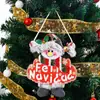 Colgantes de Tela Navideños, Muñecos Navideños, Colgantes Pequeños, Colgantes para Árbol de Navidad, Decoraciones, Colección de Colgantes Pequeños para Regalo